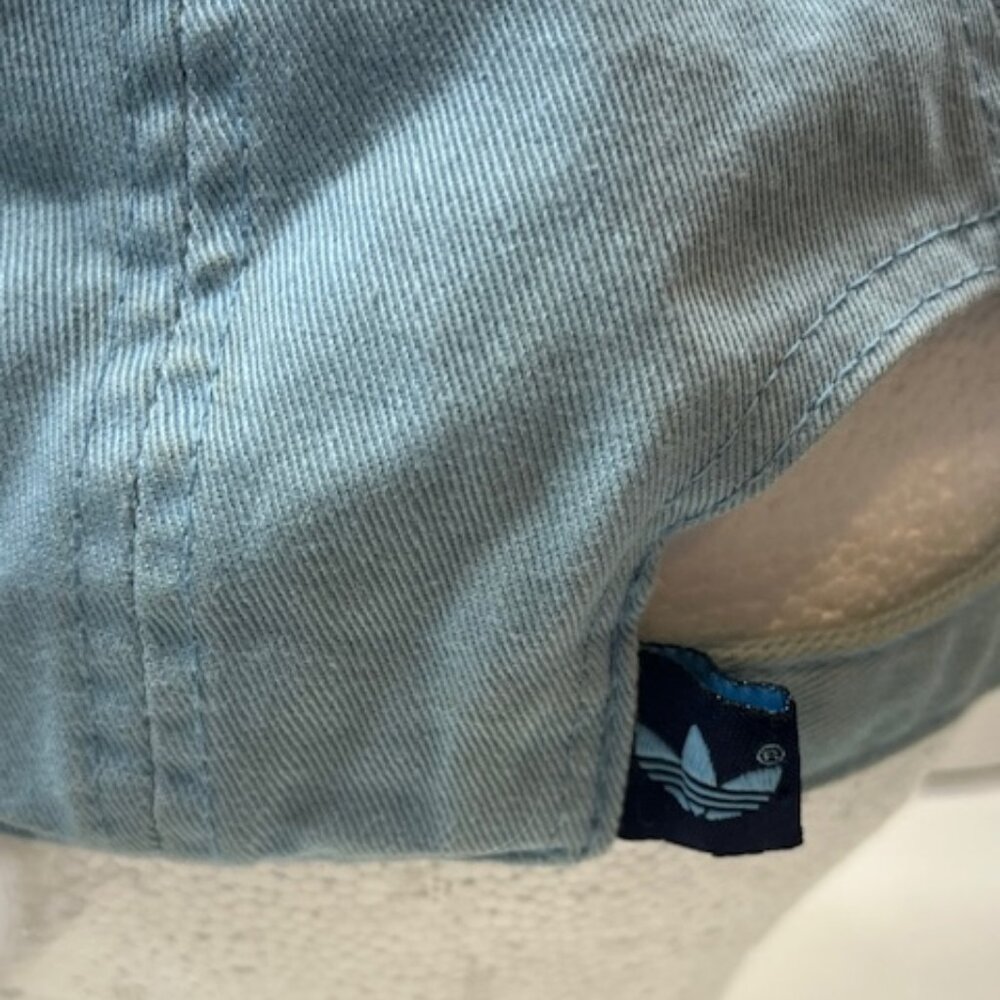 Adidas Washed Blue Cotton Adjustable Strapback Ca… - image 6